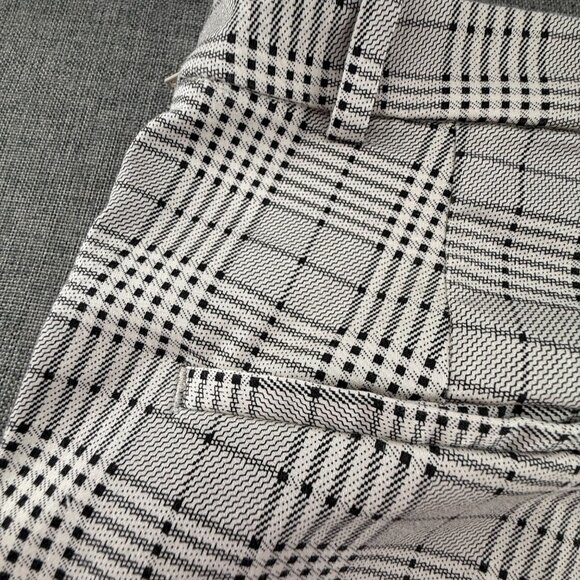 H&M Dressy Plaid Pants Work, School, Preppy Mid Rise Size 4 Cotton Blend - Picture 15 of 16